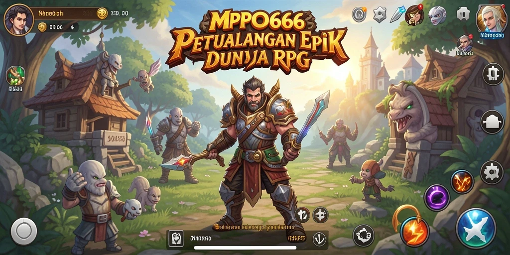 Tampilan menakjubkan dari gameplay MPO666 yang penuh aksi RPG.