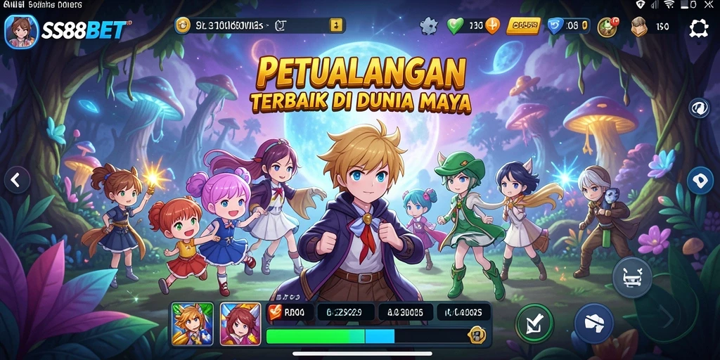 Tampilan gameplay Anime yang mengesankan dan penuh aksi.