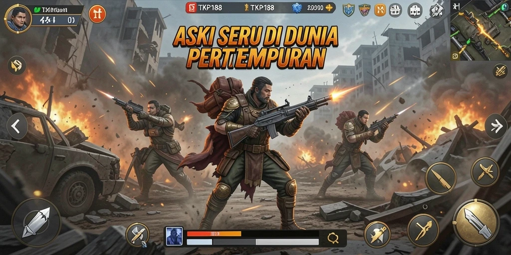 Tampilan gameplay action yang menegangkan di TKP188.